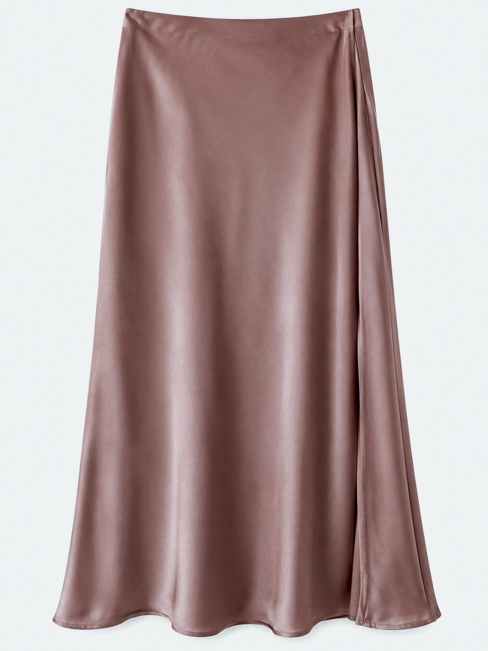 LIFE Satin Midi Skirt mauve size M